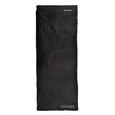 Meteor Childrens/Kids Snooze Logo Sleeping Bag (Black/Grey)