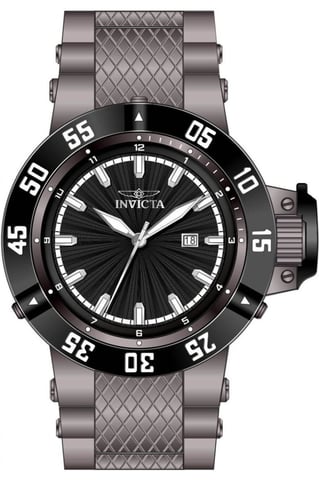 Invicta Subaqua 50792 Men's Watch - Quartz Movement - Stainless Steel with Black Dial - 50 mm
