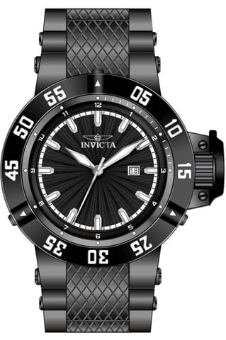 Invicta Subaqua 50794 Men's Watch - Quartz Movement - Stainless Steel with Black Dial - 50 mm