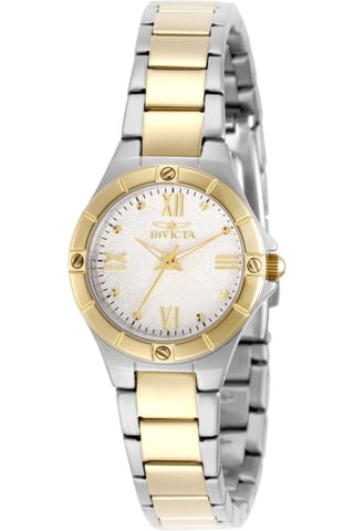 Invicta Wildflower 50390 Women's Watch - Quartz Movement - Stainless Steel with Silver Dial - 26 mm