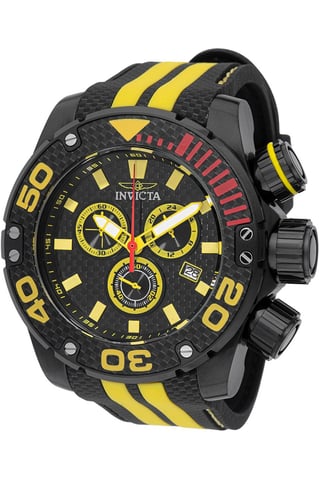 Invicta Sea Hunter 48990 Men's Watch - Quartz Movement - Stainless Steel with Black Dial - 52 mm