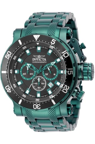 Invicta Coalition Forces 50765 Men's Watch - Quartz Movement - Stainless Steel with Black Dial - 52 mm