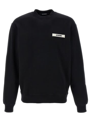 Jacquemus Black Cotton Sweatshirt