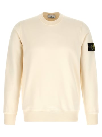 Stone Island Beige Cotton Sweatshirt