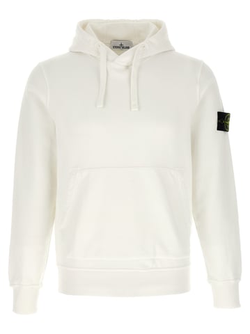 Stone Island White Cotton Sweatshirt