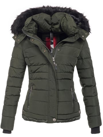 Navahoo Women’s Winter Jacket Chloe – Slim Fit With Detachable Hood & Elegant Faux Fur