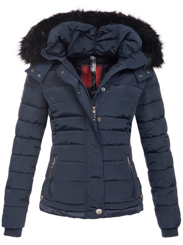Navahoo Women’s Winter Jacket Chloe – Slim Fit With Detachable Hood & Elegant Faux Fur
