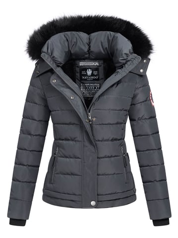 Navahoo Women’s Winter Jacket Chloe – Slim Fit With Detachable Hood & Elegant Faux Fur