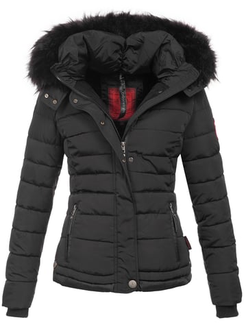 Navahoo Women’s Winter Jacket Chloe – Slim Fit With Detachable Hood & Elegant Faux Fur