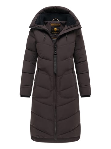Marikoo women’s winter coat Benikoo with hood & rib collar – warm, elegant & functional