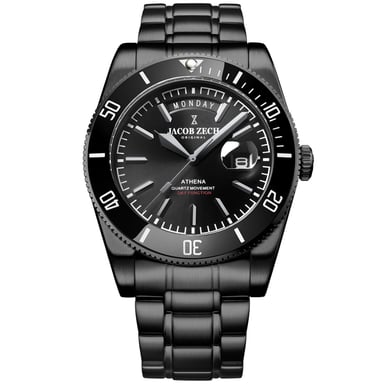 Jacob Zech Horloge Athena Black