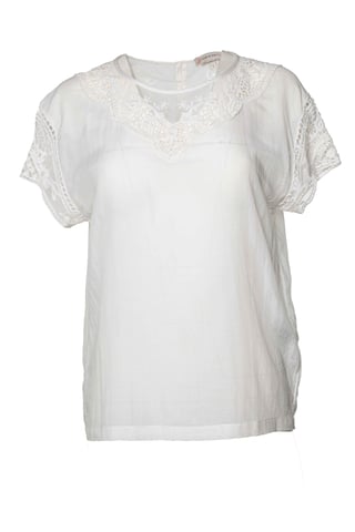 Paul & Joe, lace embroidered top