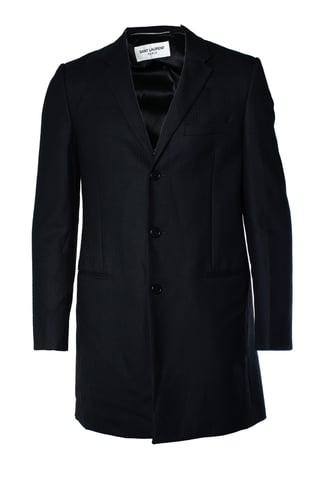 Saint Laurent, black fishbone blazer jacket 2018