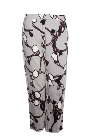 Marni, trousers with flower print