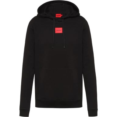 Hugo Mens Cotton Blend Pullover Hoodie (Black)