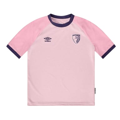 Umbro Childrens/Kids AFC Bournemouth Raglan T-Shirt (Pink)