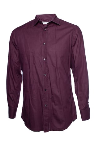 Yves saint Laurent, wine red checked shirt