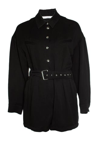 IRO, ambrocio playsuit in black