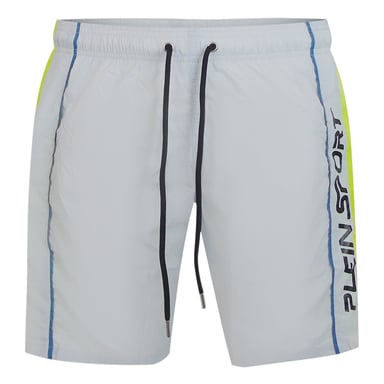Vertical Logo Boardshort Swim Shorts in Pale Blue