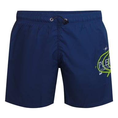 Geo Logo Swim Shorts in Navy