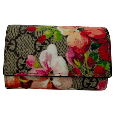 Gucci Supreme Blooms 6 Nyckelhållare i Flerfärgad Belagd Canvas