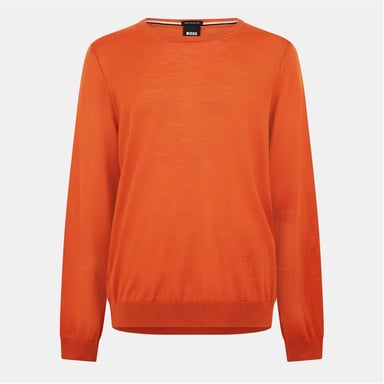 Hugo Boss Mens Leno-P Jumper (Dark Orange)