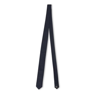 Boss Micro Grid Jacquard Tie (Dark Blue)