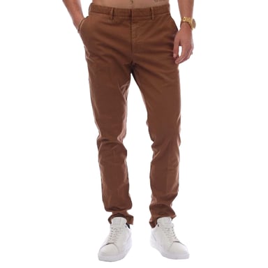 Boss Mens Logo Slim Trousers (Dark Brown)