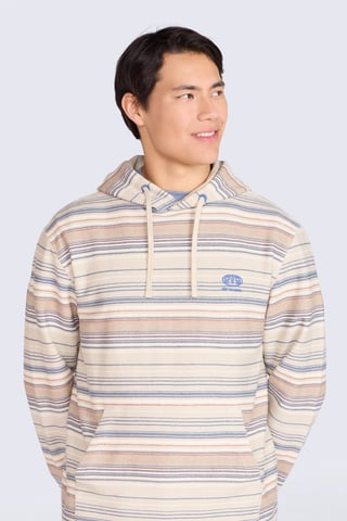 'Loyal' Men's Beach Hoodie with Kangaroo Pocket Warm Cosy Pullover Brown