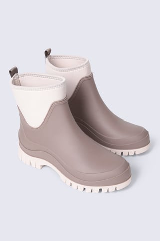 'Bailey' Women's Wellies Durable Rubber Outsole Moisture Wicking Comfy Rain Boots Taupe