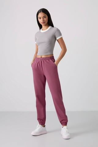 Women's High-Waist Relaxed Fleece Joggers
