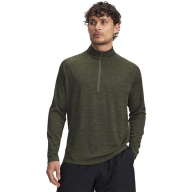 Under Armour Mens Tech Textured Half Zip Top (Green)