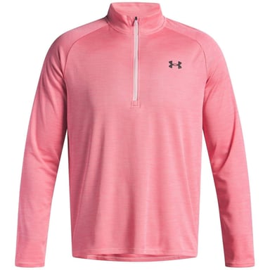 Under Armour Mens Tech Textured Half Zip Top (Pink)