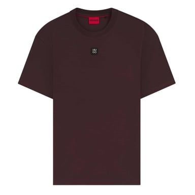 Hugo Mens Dalile Stacked T-Shirt (Dark Brown)
