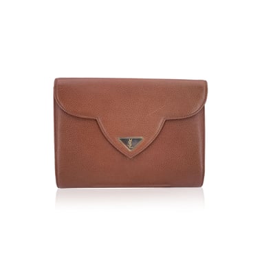 Yves Saint Laurent Vintage Leather Clutch Bag YSL