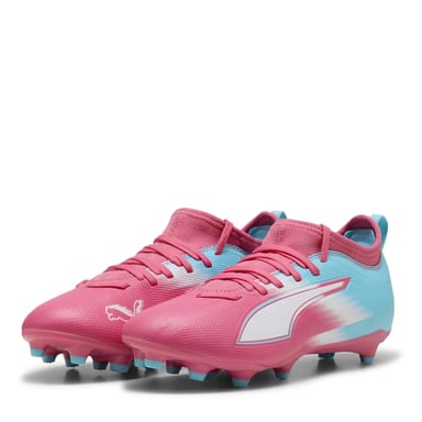 Puma Childrens/Kids Ultra 5 Match Firm Ground Football Boots (Pink/White)