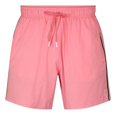 Boss Mens Iconic Logo Swim Shorts (Light Pink)