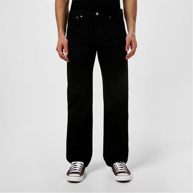 Levis Mens 501 Original Crash Courses Jeans (Black)