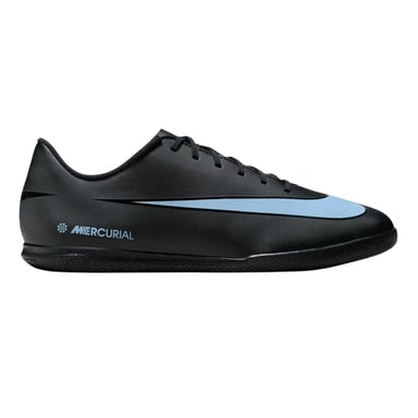 Nike Mens Mercurial Leather Indoor Football Shoes (Black/Blue)