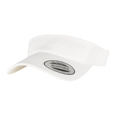 Flexfit Cap met gebogen top en vizier (Wit)