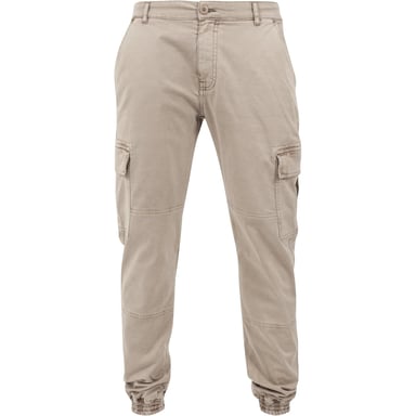 Urban Classics Mens Twill Washed Cargo Trousers (Sand)