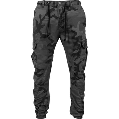 Urban Classics Mens Camo Cargo Jogging Bottoms (Grey Camo)