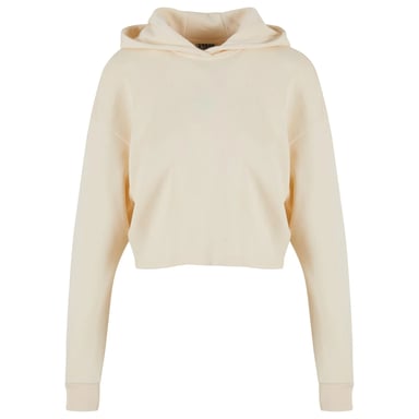 Urban Classics Womens/Ladies Terrycloth Lightweight Oversized Crop Hoodie (White Sand)