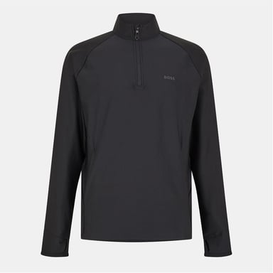 Boss Mens Regular Raglan Active Sweatshirt (Black)