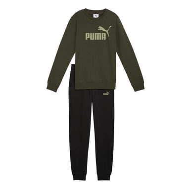 Puma Childrens/Kids No.1 Logo Fleece Tracksuit Set (Blue/Green)