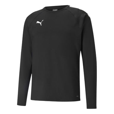 Puma Mens TeamLIGA Long-Sleeved T-Shirt (Black/White)