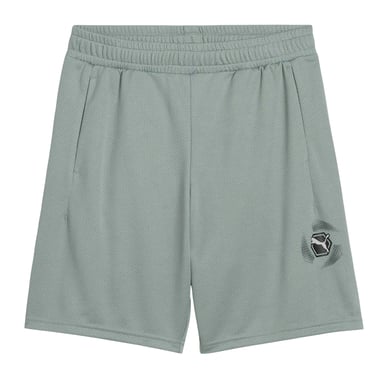 Puma Shorts för barn med aktivt grafiskt tryck och resår i midjan (Grön)