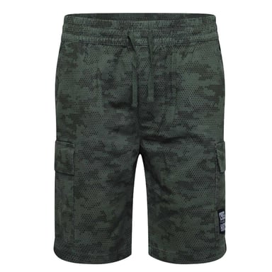 Crosshatch Mens Janscore All-Over Print Cargo Shorts (Deep Olive)