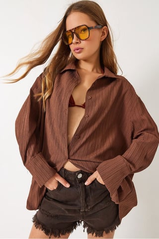 Oversized Textured Shirt