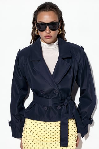 Short Belted Trench Coat